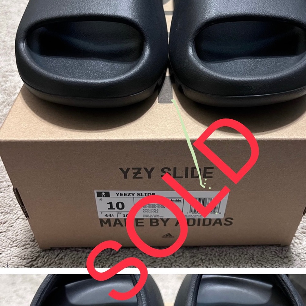 100% authentic yeezy slides onyx